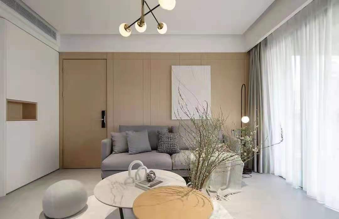 自然舒适的木饰面, 温柔色调的软装，让整个空间更具治愈感和亲和力，加上生活的烟火气，安静而温馨，平淡而简单。 (6).jpg